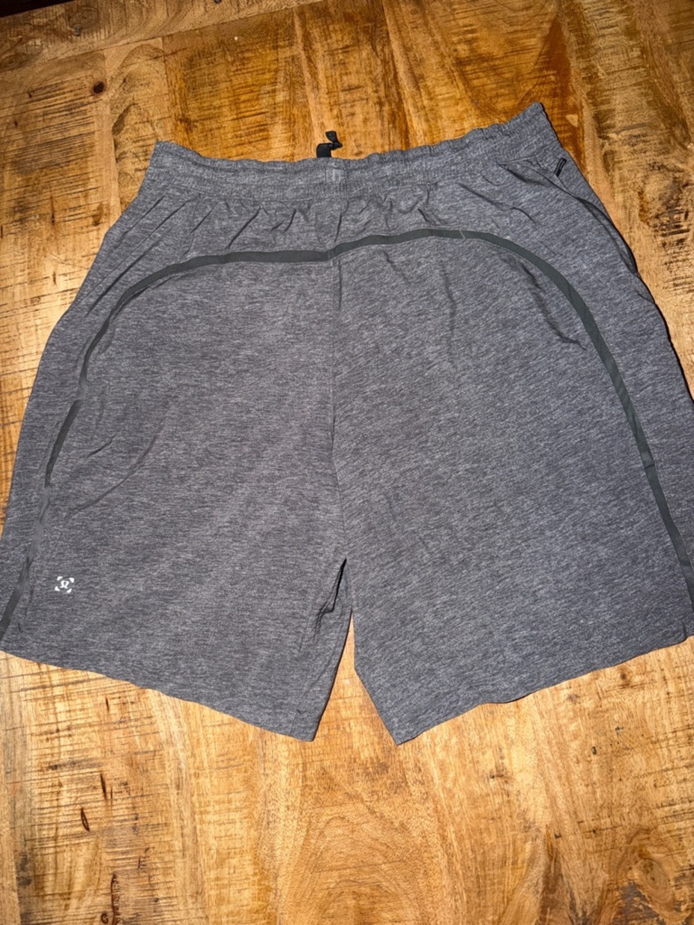 lululemon athletica Black Shorts with Gray Waistband - Picture 3 of 4